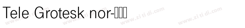 Tele Grotesk nor字体转换